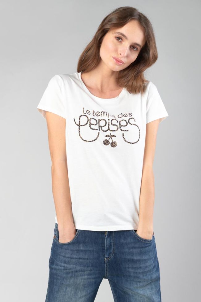 Printed white Carole t-shirt