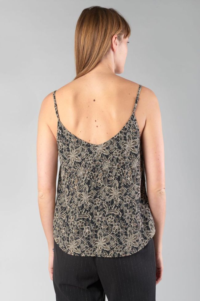 Black floral Elinor camisole