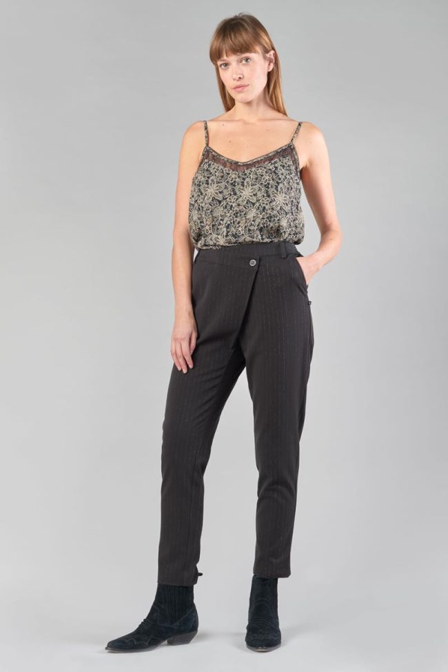 Black floral Elinor camisole