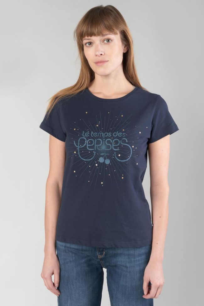 Printed midnight blue Fabulo t-shirt