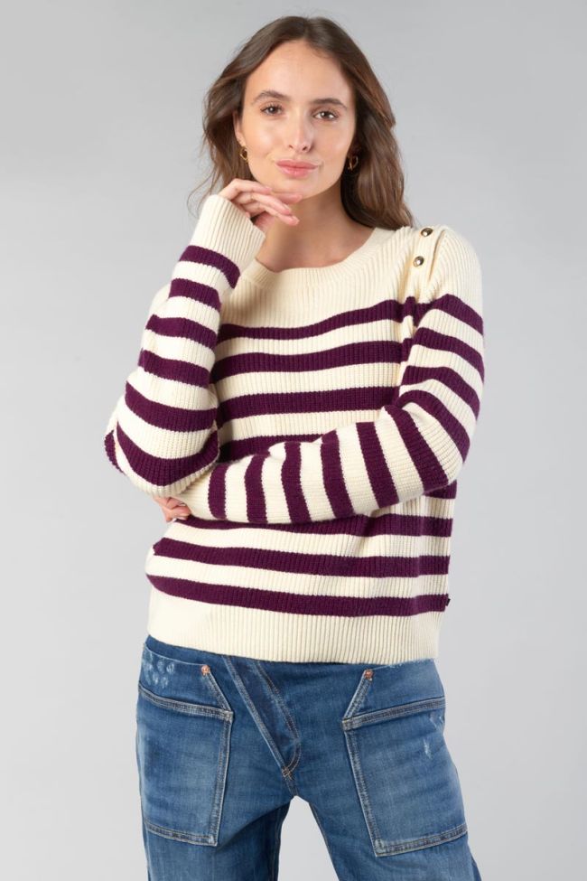 Purple striped Fania jumper