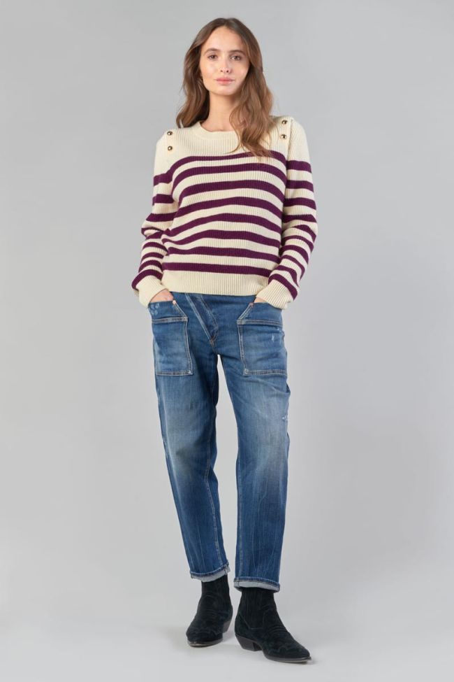 Purple striped Fania jumper