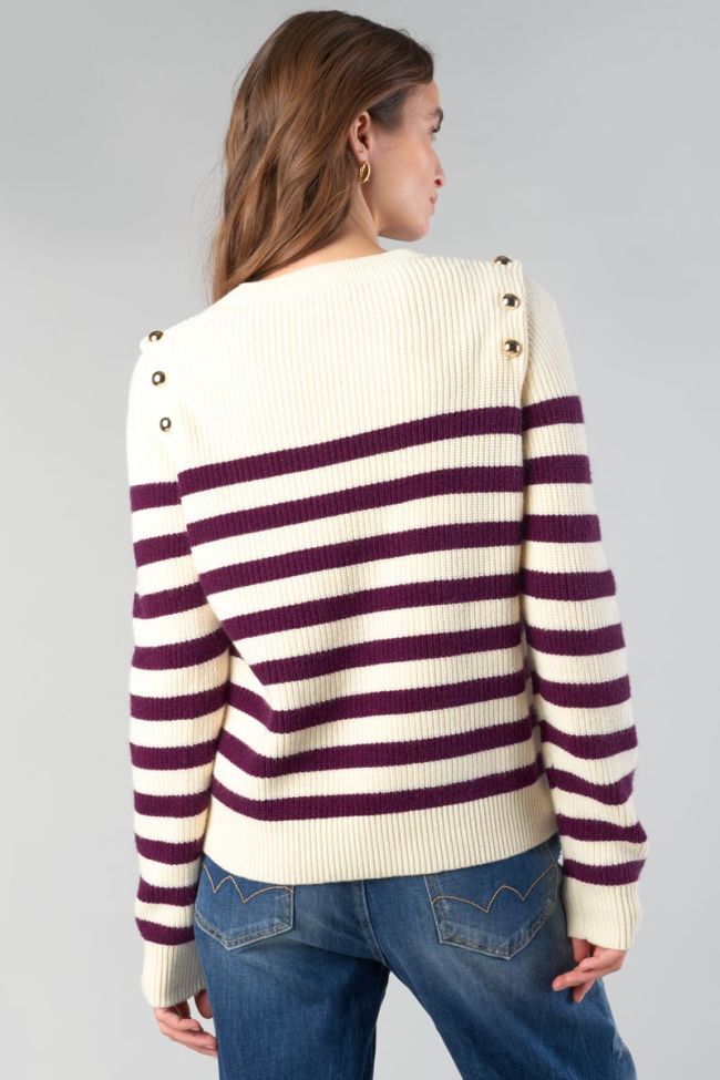 Purple striped Fania jumper