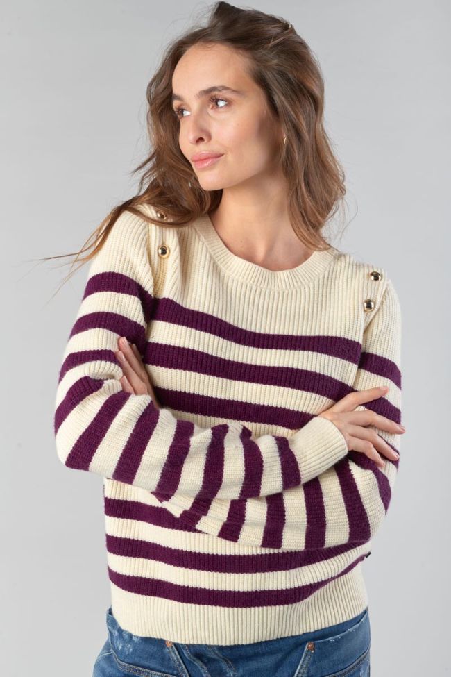 Purple striped Fania jumper