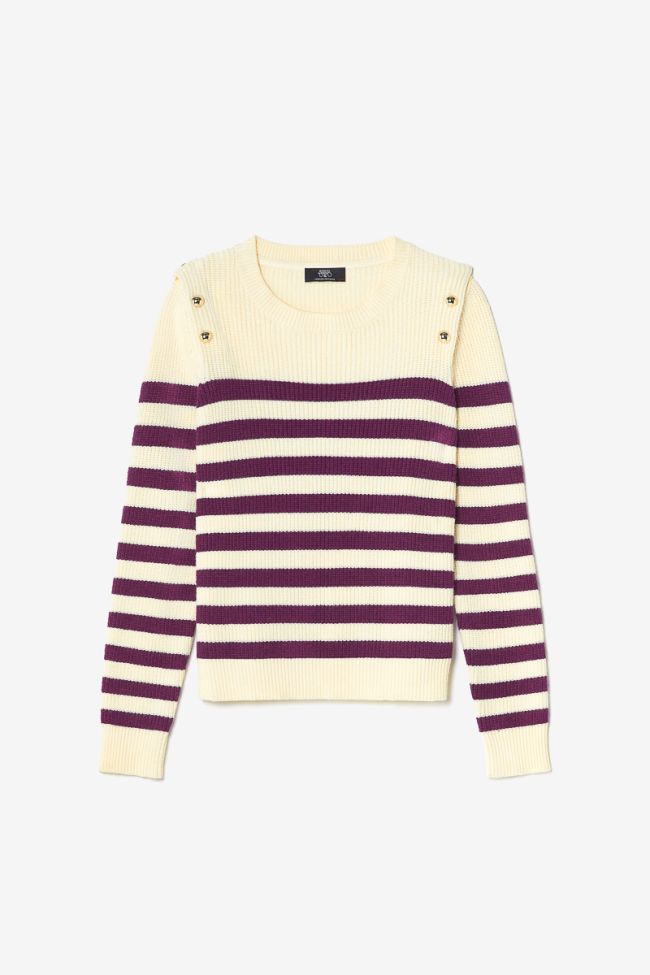 Purple striped Fania jumper