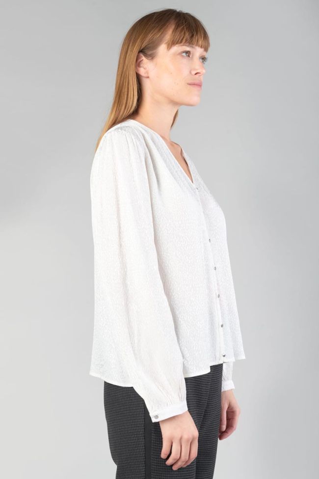 Cream jacquard Frano blouse