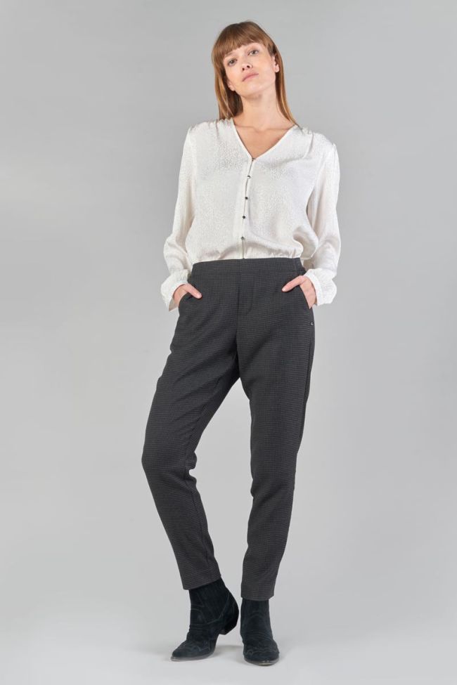 Cream jacquard Frano blouse