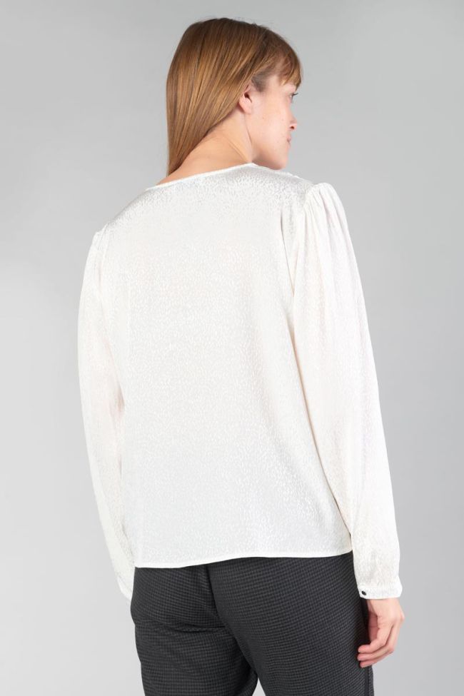 Cream jacquard Frano blouse