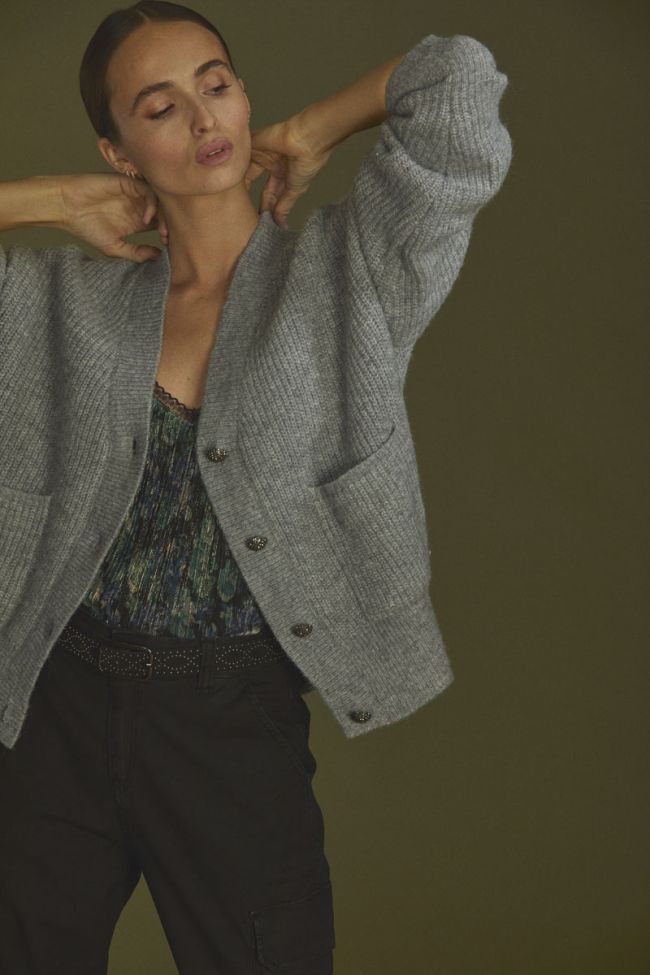 Grey Huna cardigan
