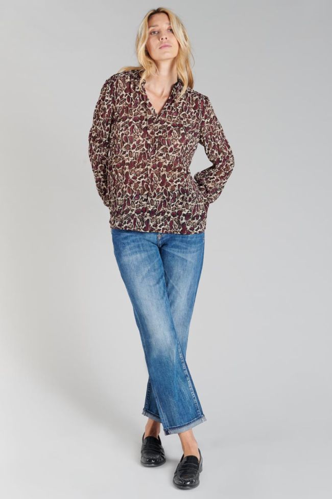 Snakeskin print Janek blouse