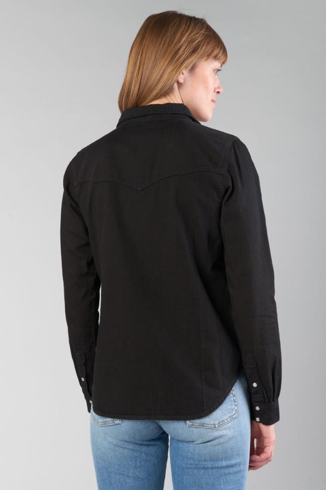 Black untreated denim Juanita shirt