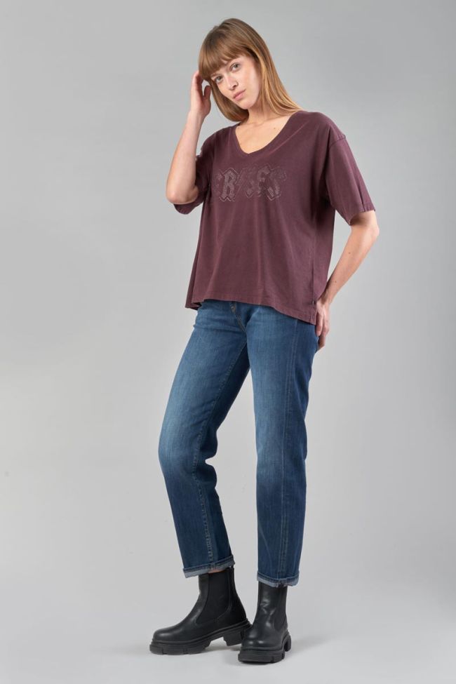 Burgundy Kara t-shirt