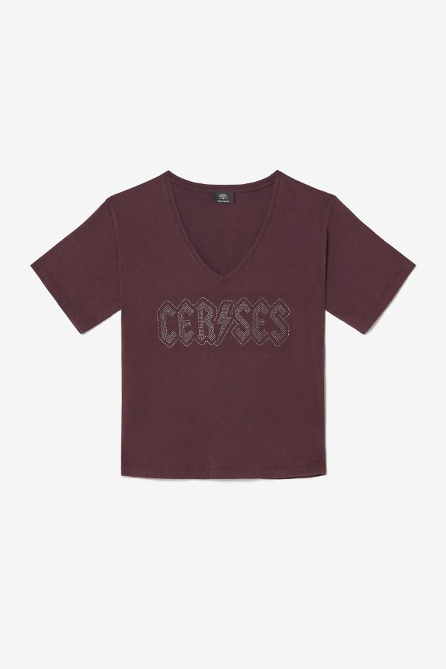 Burgundy Kara t-shirt