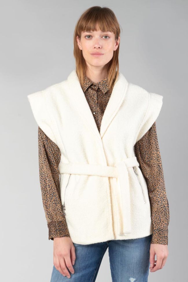 Cream Kida waistcoat