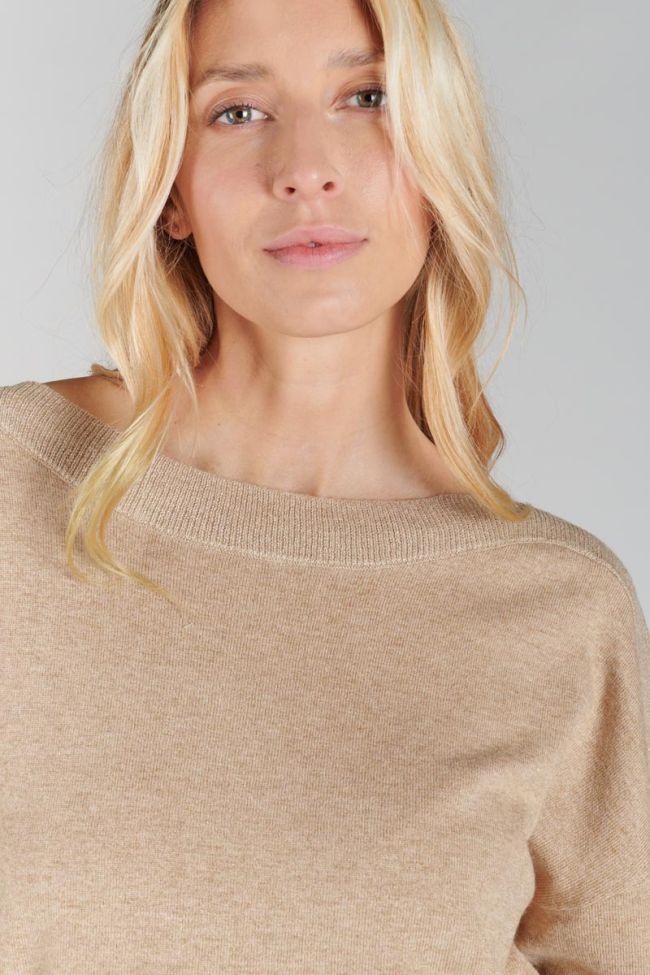 Latte alpaca wool blend Ksenia jumper