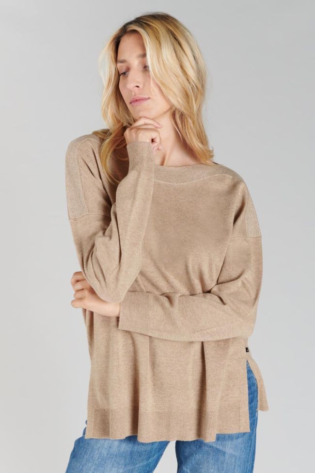Latte alpaca wool blend Ksenia jumper