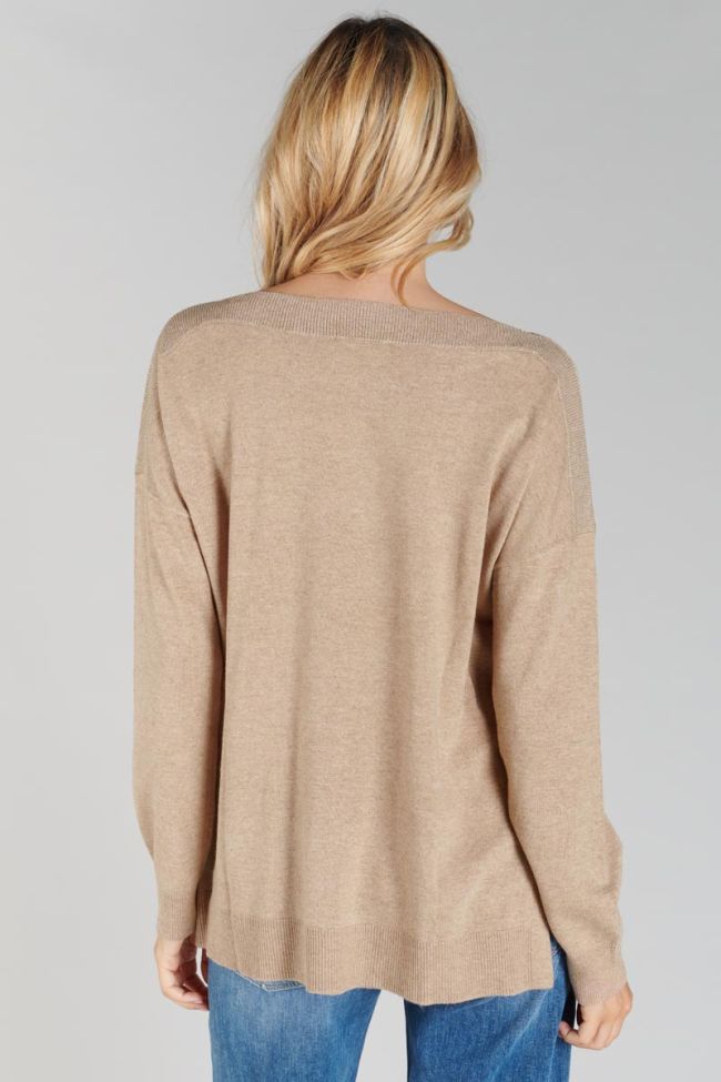 Latte alpaca wool blend Ksenia jumper