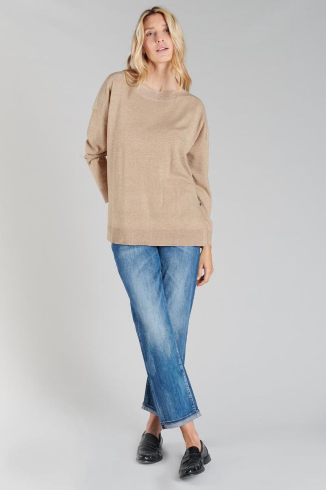 Latte alpaca wool blend Ksenia jumper