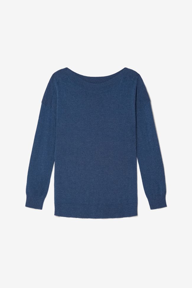 Blue marl alpaca wool blend Ksenia jumper