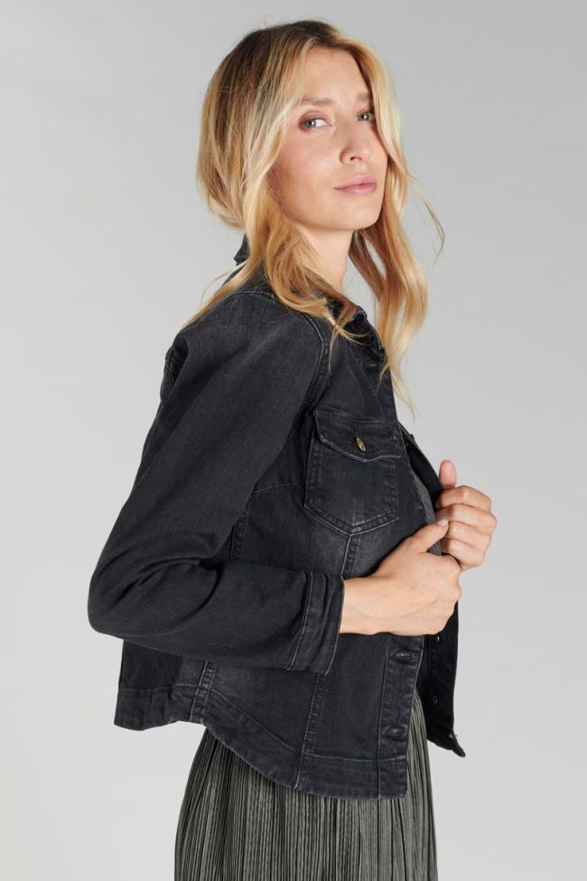 Faded black denim Lilly jacket