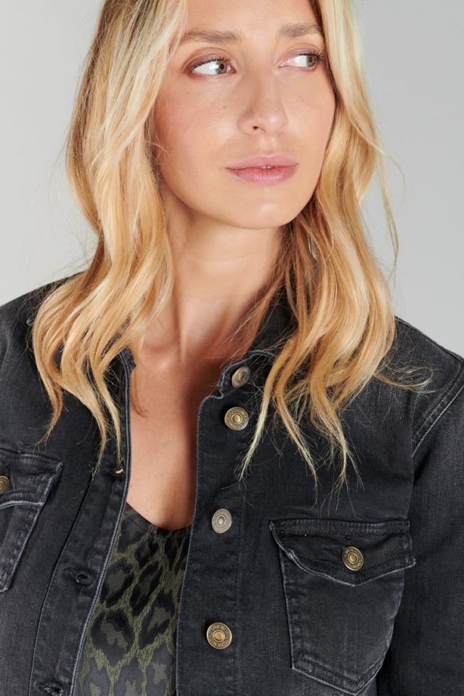 Faded black denim Lilly jacket
