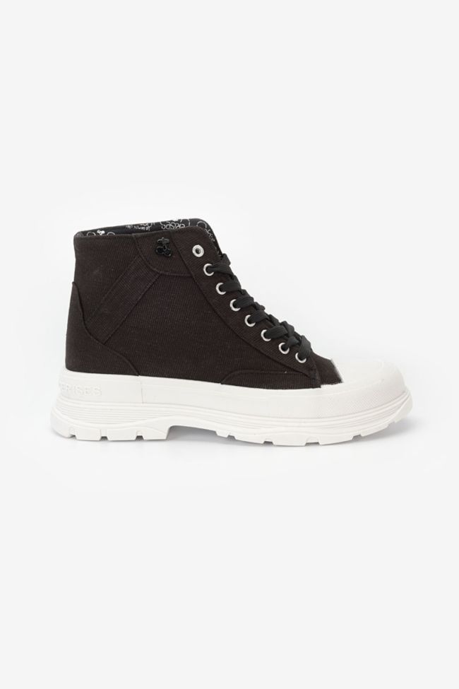 Black Lina high-top trainers