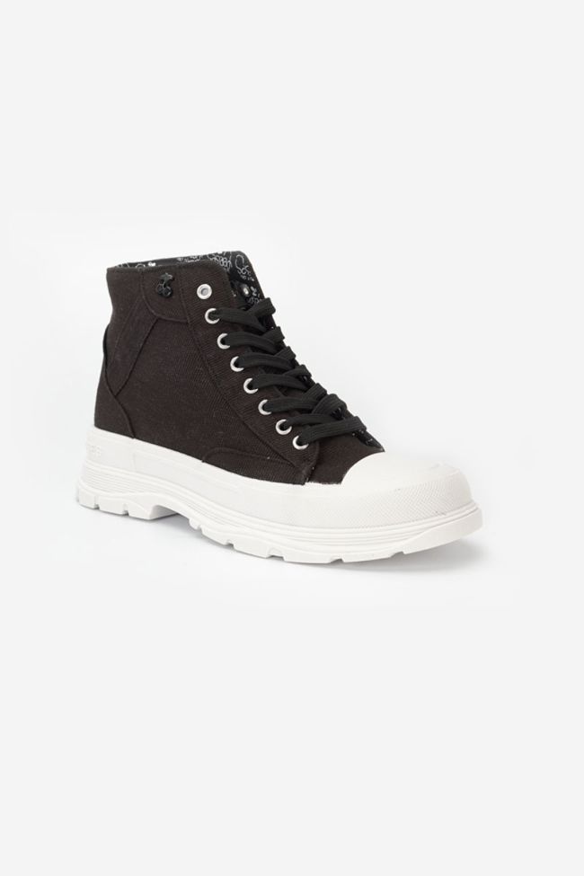 Black Lina high-top trainers