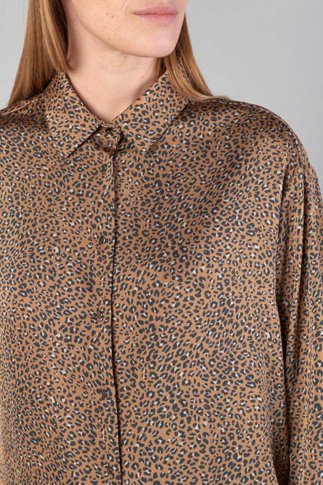 Latte leopard print Liris shirt