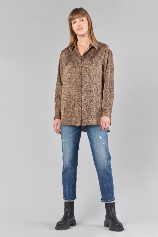 Latte leopard print Liris shirt