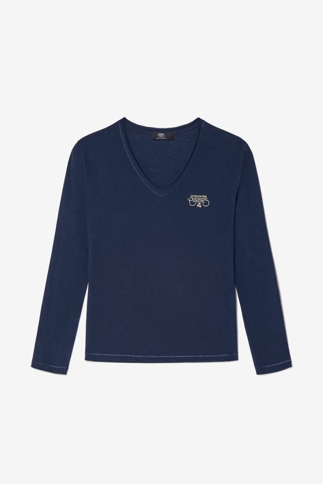 Midnight blue long-sleeved Longvtra t-shirt