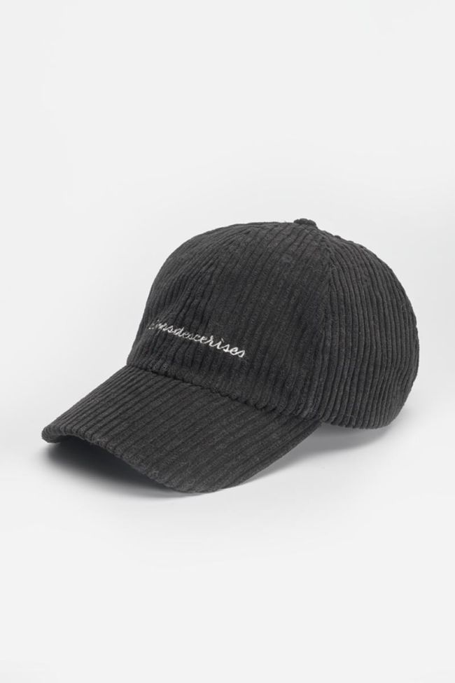 Black corduroy Lumbini cap