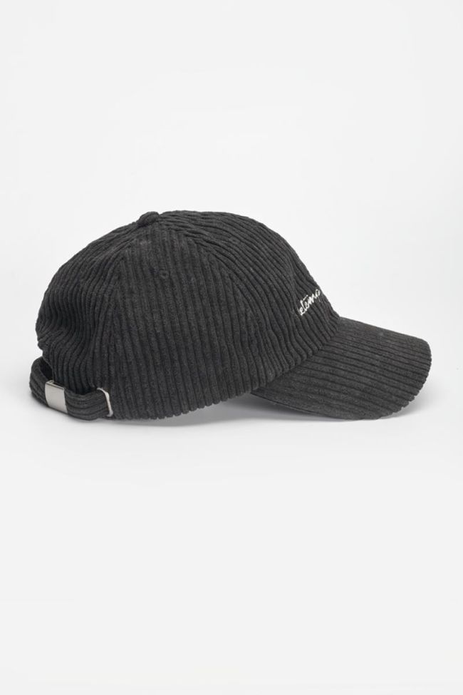 Black corduroy Lumbini cap