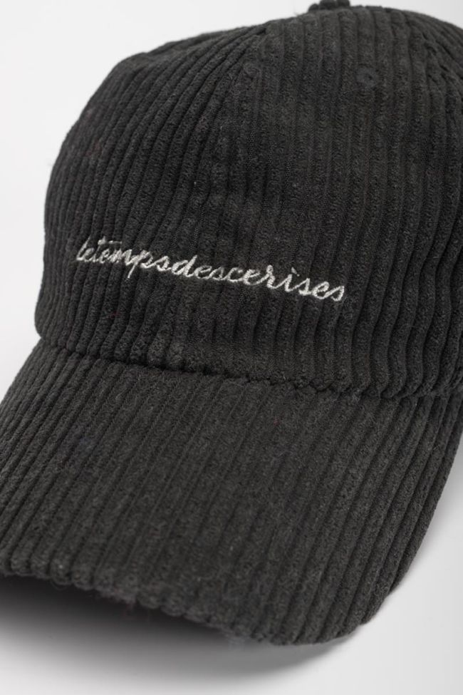 Black corduroy Lumbini cap