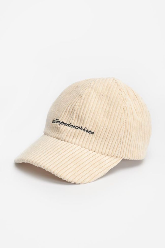 Cream corduroy Lumbini cap