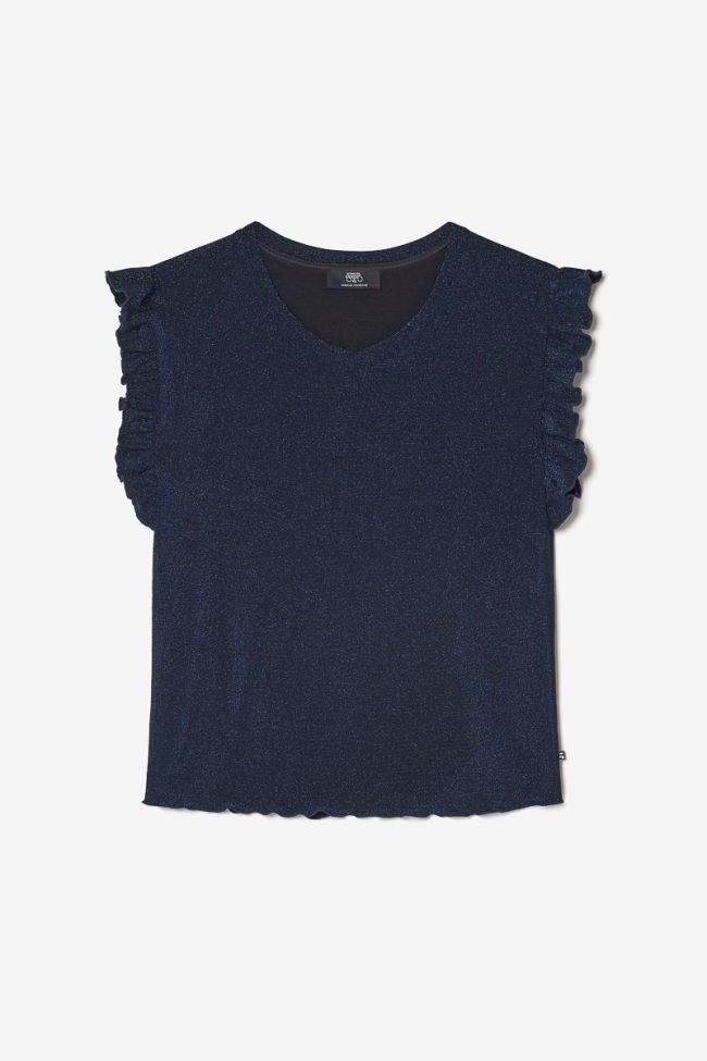 Iridescent midnight blue Nea top