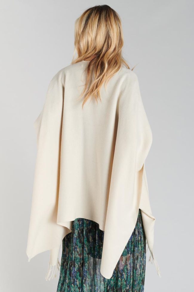 Cream beige Pili poncho