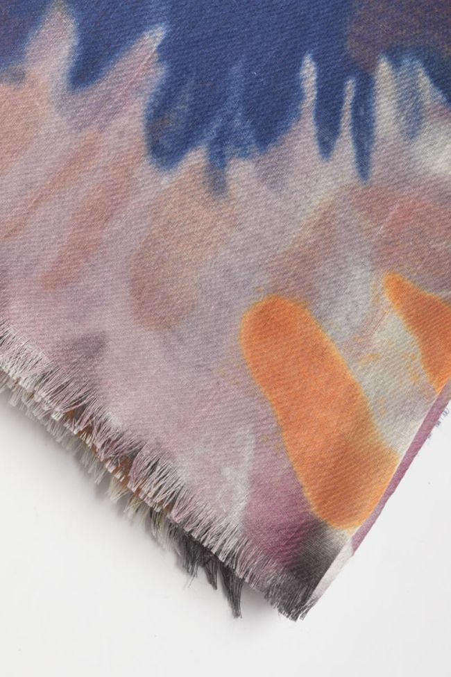 Multi-coloured tie-dye Roxbury scarf
