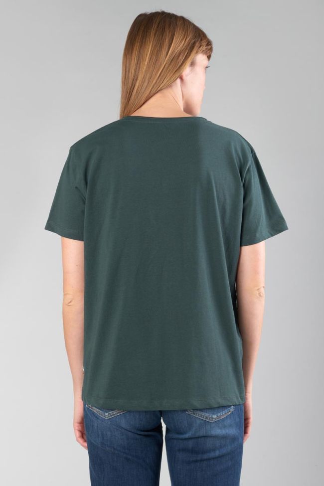 Printed bottle green Sink t-shirt
