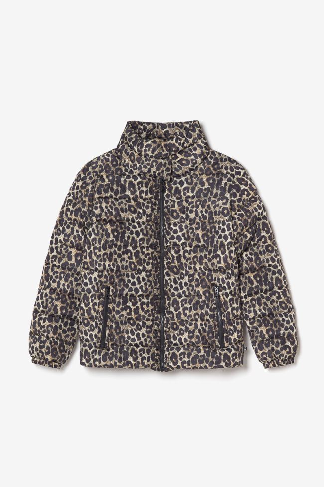 Leopard print Sofie down jacket