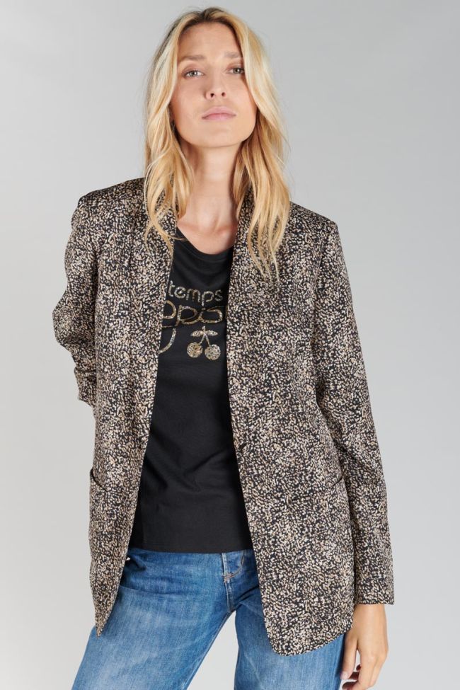 Black patterned Talhia blazer