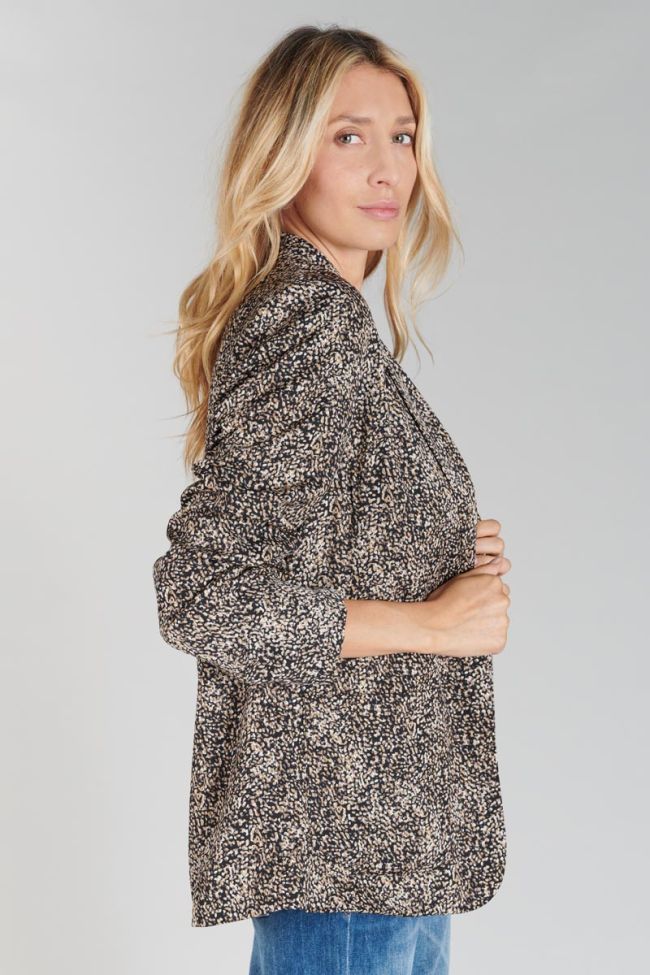 Black patterned Talhia blazer