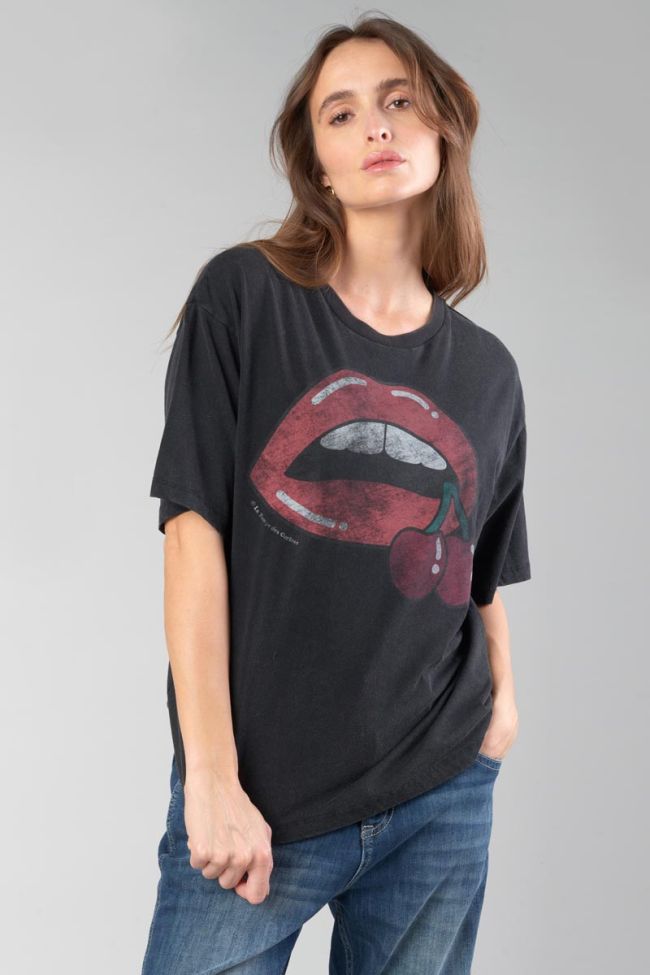 Faded black printed Tamita t-shirt