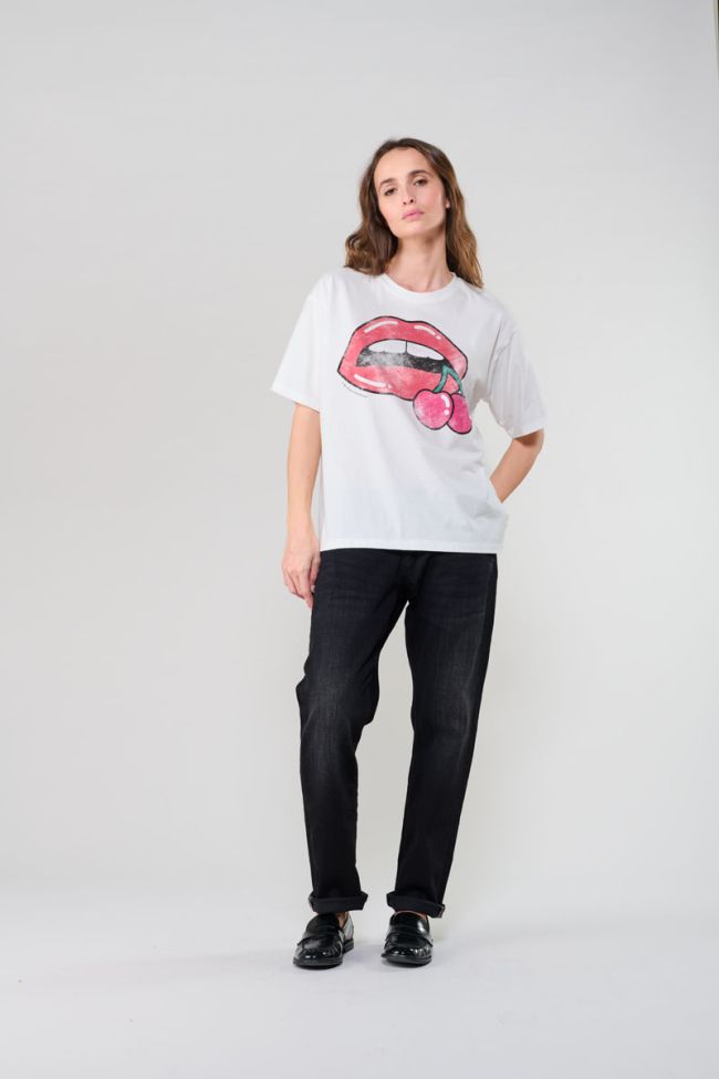 White printed Tamita T-shirt