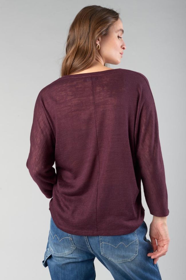 Burgundy Villou top