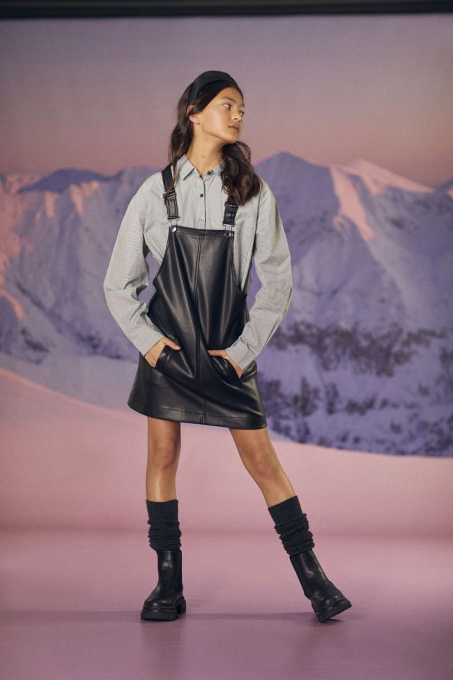 Black Anatgi dungaree dress