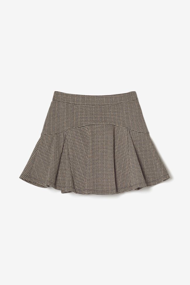 Houndstooth check Feligi short skirt