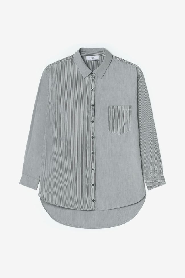 Green striped Ginagi oversized shirt