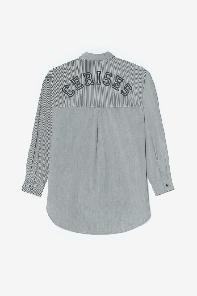 Green striped Ginagi oversized shirt