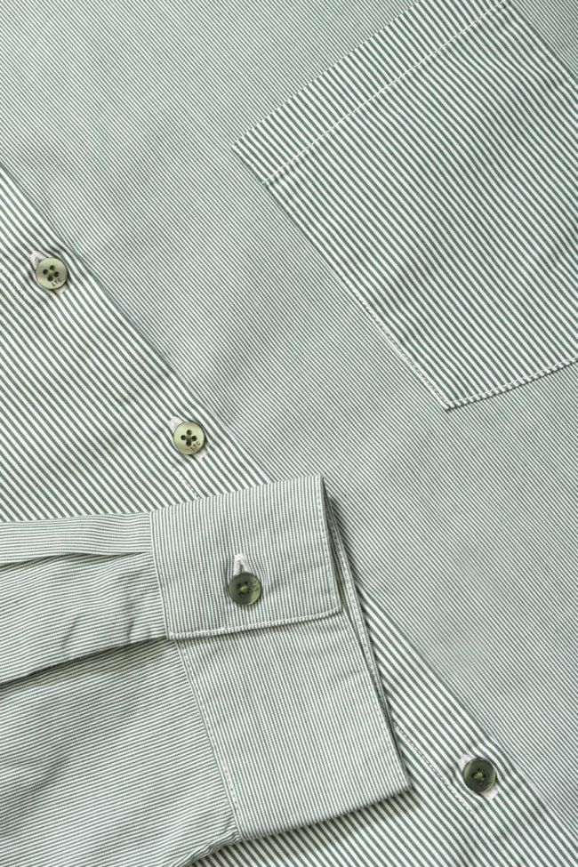 Green striped Ginagi oversized shirt