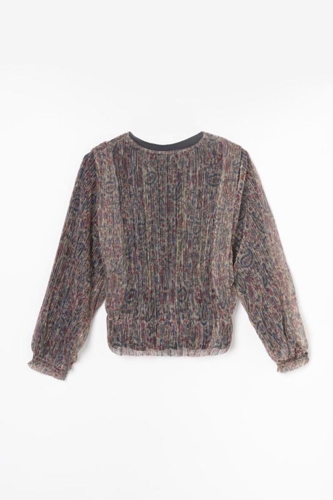 Iridescent paisley print Kiannagi blouse